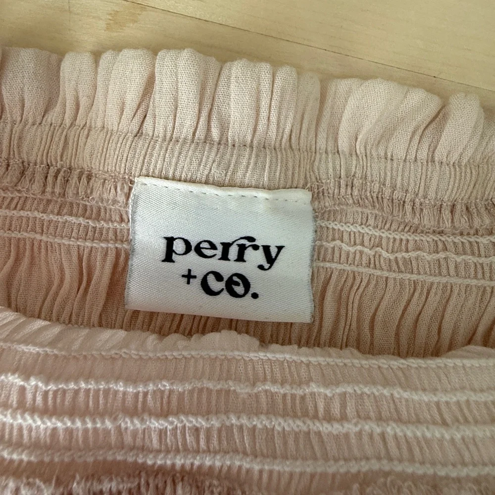 Cream Smocked Off-Shoulder Top - Picture 5 of 5